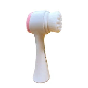 Escova de Limpeza Facial 2 em 1 com Cerdas e Silicone