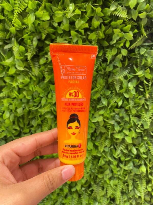 Matto Verde Protetor Solar Facial Fps 30 50g Vitamina E - Bisnaga - Imagem 2