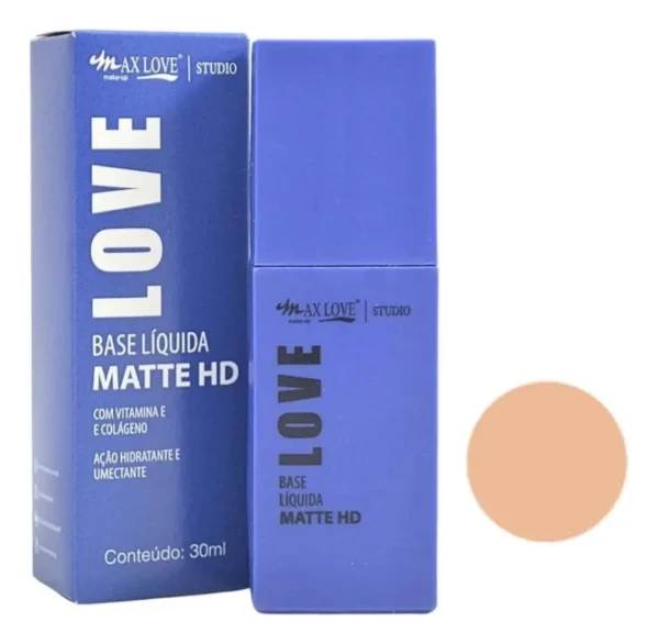 Base de maquiagem líquida Max Love Matte HD Matte - Imagem 2