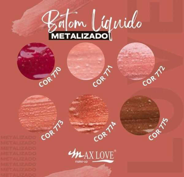 Batom Liquido Metalizado - Imagem 2