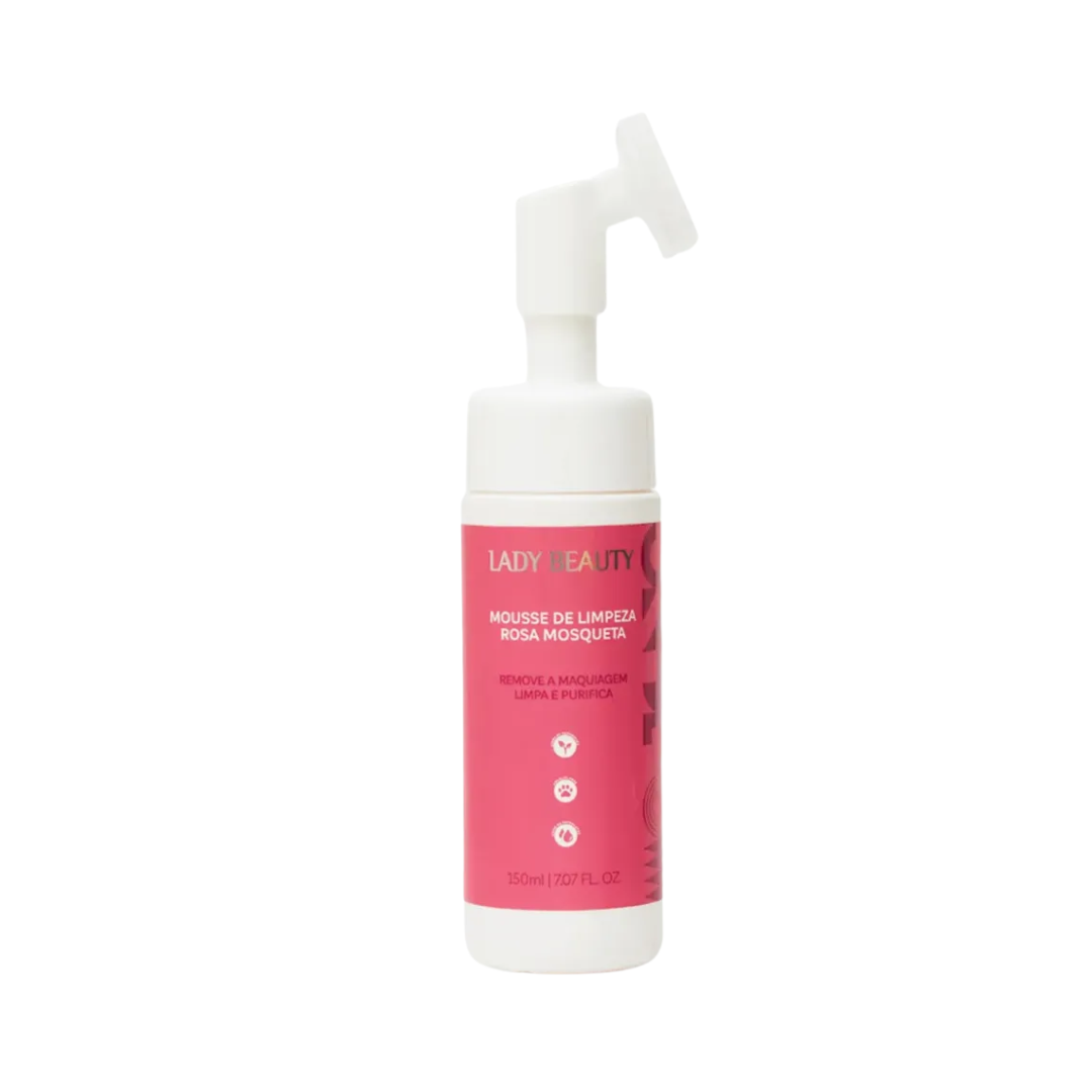 Mousse de Limpeza Rosa Mosqueta – Lady Beauty